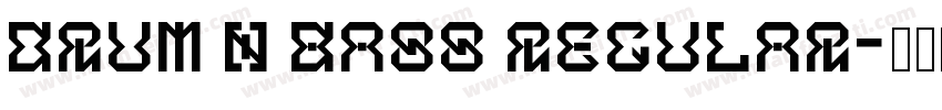 Drum N Bass Regular字体转换